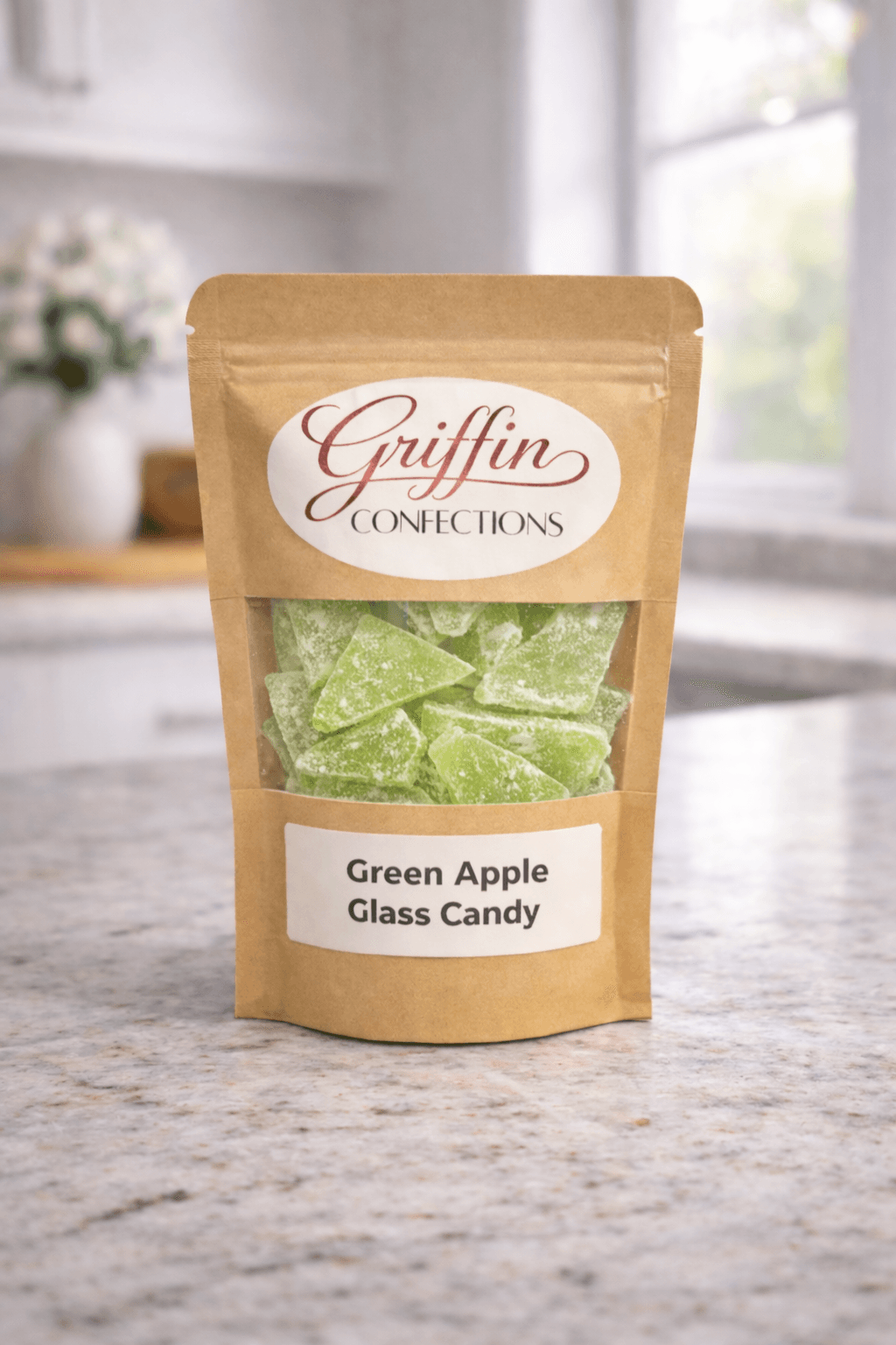 Green Apple Glass Candy