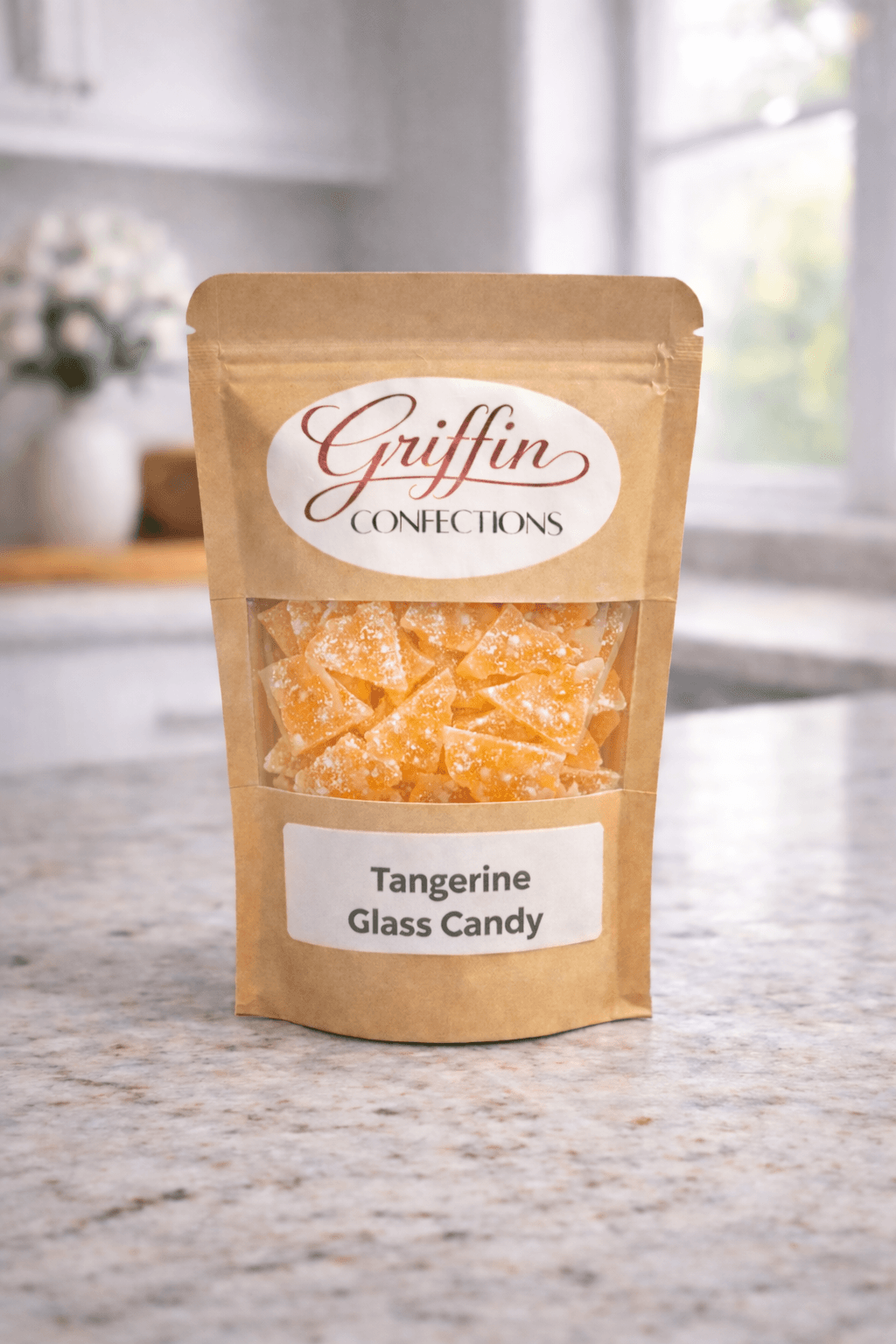 Sour Tangerine Glass Candy